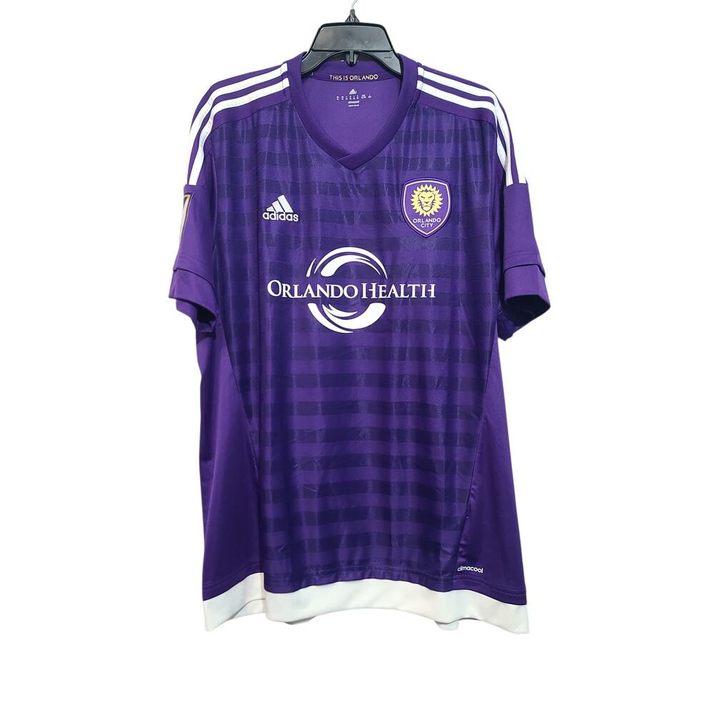 Adidas Orlando City SC Home Climacool Jersey Purple XL GUC Woven Badge